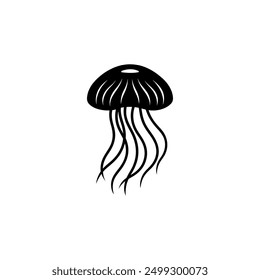 Jellyfish vector on white background