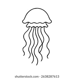 jellyfish vector realistic line icon on white background
Vector line icon animal, wildlife
