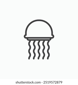 Jellyfishlinesimple icon in line style.