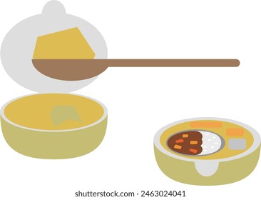 Jelly-like nursing food image material