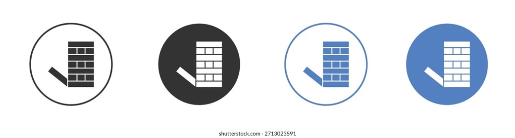 Jenga icon simple minimalist Vector EPS