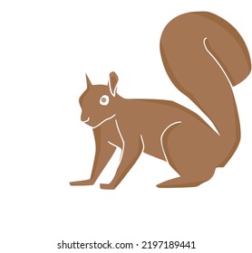 Jepara, Indonesia - September 03 2022          
A Vector That Resembles A Squirrel Made As Simple As Possible