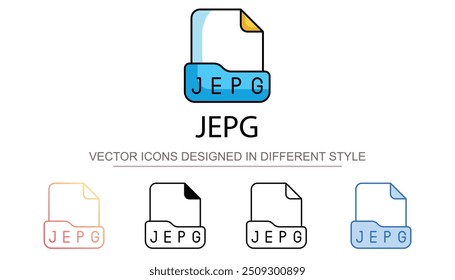 Jepp-Symboldesign mit weißem Hintergrund - Stockgrafik