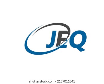JEQ letter creative modern elegant swoosh logo design