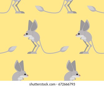Jerboa pattern. Steppe animal background. Wildlife Texture