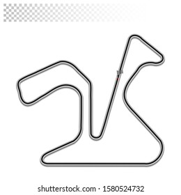 Jerez circuit for motorsport and autosport. Spanish grand prix race track. 