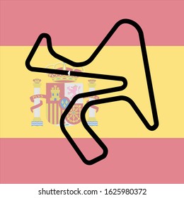 Jerez Circuit Spain Track Vector