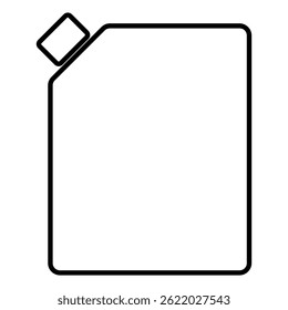 Jerry can icon on white background vector