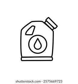 jerry can icon, simple flat style, illustration, logo sign symbol pictogram template, for ui or ux isolated on white for mobile app, editable