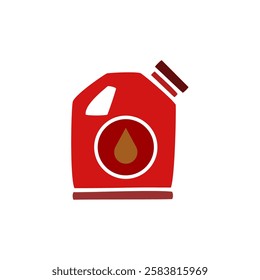 jerry can icon, simple flat style, illustration, logo sign symbol pictogram template, for ui or ux isolated on white for mobile app, editable