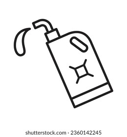 Jerry can icono vector en el diseño de moda