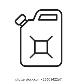 Jerry can icono vector en el diseño de moda