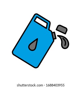 Jerry can icono de diseño trendy vectorial