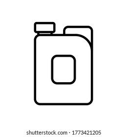 Jerry can line icon vector trendy design template