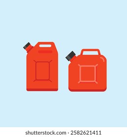  jerry can tank box, oil and oil container, fuel logo illustration