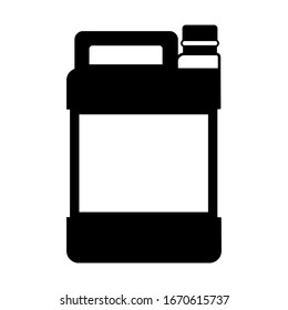 símbolo de símbolo de ilustración vectorial de los frascos