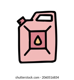 jerrycan color vector doodle simple icon design