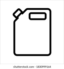 jerrycan flat icon. color editable on white background