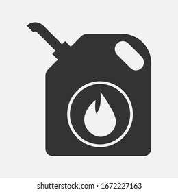 jerrycan flat icon on background