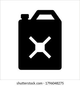 jerrycan flat icon on white background