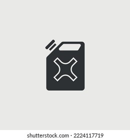 jerrycan gas gallon vector icon petrol canister