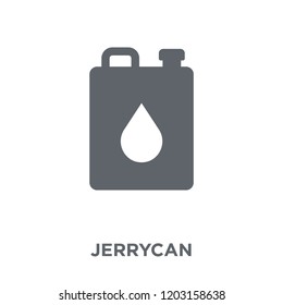 Jerrycan icon. Jerrycan design concept from  collection. Simple element vector illustration on white background.