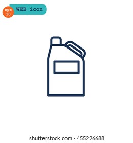  Jerrycan icon flat.