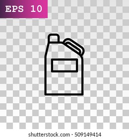  Jerrycan icon flat.