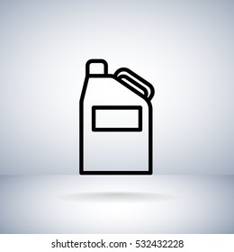  Jerrycan icon flat.