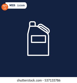  Jerrycan icon flat.