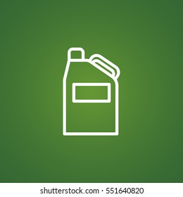  Jerrycan icon flat.