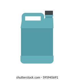 Jerrycan icon in flat style isolated on white background vector illustration