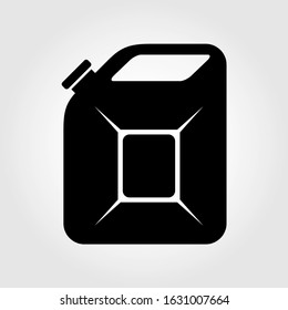 Jerrycan icon. Flat style vector illustration. 