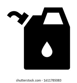 jerrycan icon isolated sign symbol vector illustration - high quality black style vector icons

