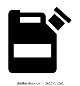 jerrycan icon isolated sign symbol vector illustration - high quality black style vector icons
