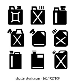 jerrycan icon isolated sign symbol vector illustration - Collection of high quality black style vector icons
