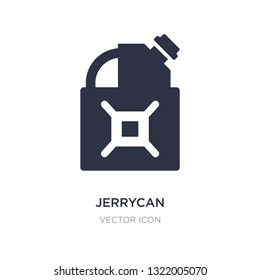 jerrycan icon on white background. Simple element illustration from Alert concept. jerrycan sign icon symbol design.