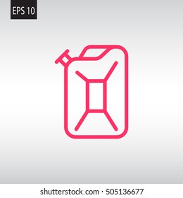  Jerrycan icon vector
