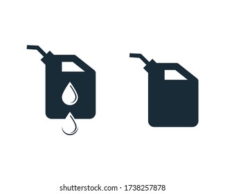 Jerrycan Icon Vector Logo Template Illustration Design