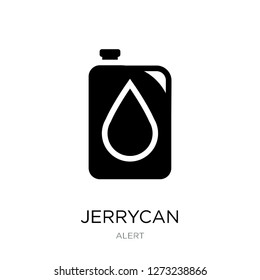 jerrycan icon vector on white background, jerrycan trendy filled icons from Alert collection, jerrycan simple element illustration