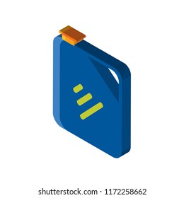 Jerrycan isometric left top view 3D icon
