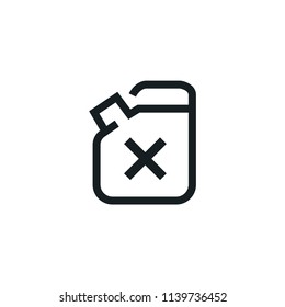 Jerrycan Modern Simple Outline Vector Icon