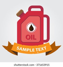 Jerrycan oil icon.