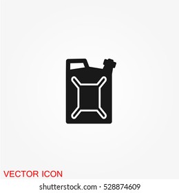 Jerrycan oil icon vector