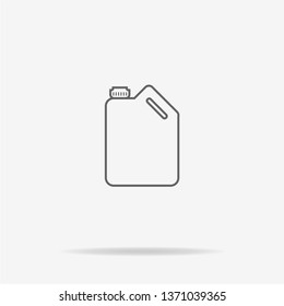Jerrycan oil icon. Vector concept illustration for design.
