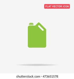 Jerrycan oil icon. Vector concept illustration for design.