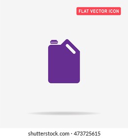 Jerrycan oil icon. Vector concept illustration for design.