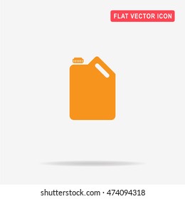 Jerrycan oil icon. Vector concept illustration for design.
