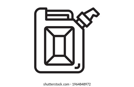 Jerrycan oil icon vector image