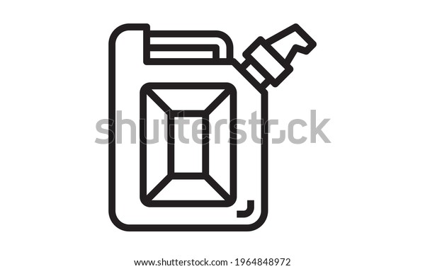 Jerrycan oil icon vector
image